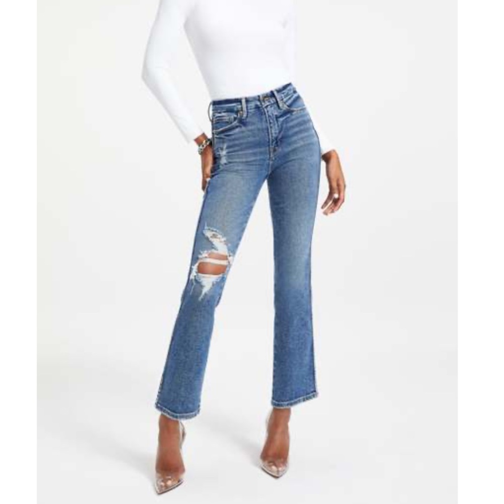 Good American Good Curve Straight Blue312 Jeans